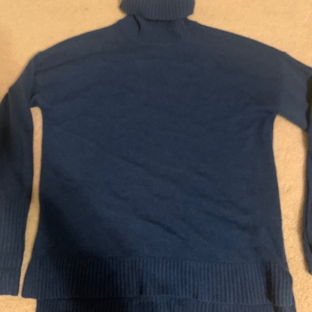 Jcrew royal blue turtleneck wool